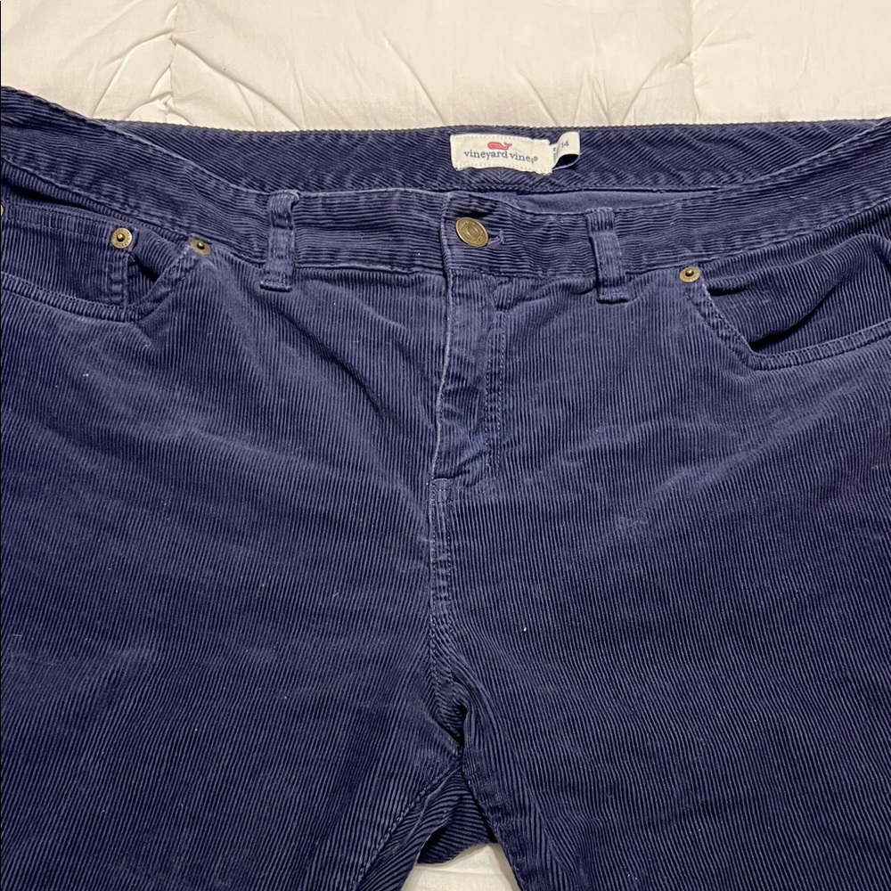 Vineyard Vines Dark Blue Corduroy Pants